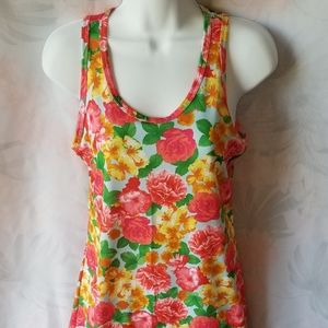 Sleeveless floral maxi